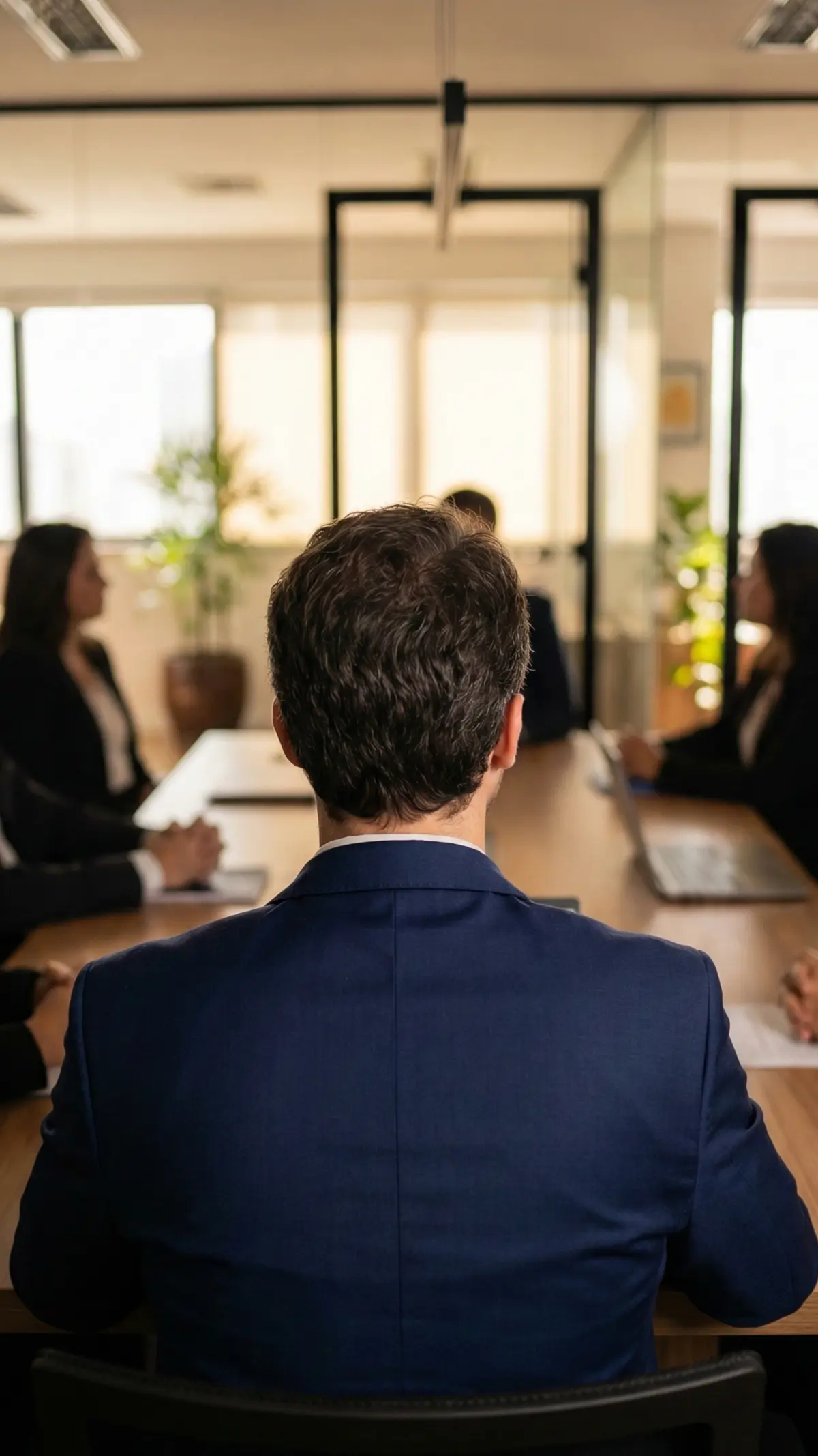 Werner em reunião executiva